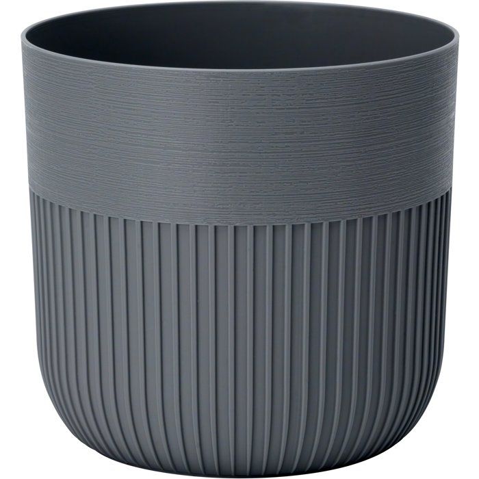 Runder Blumentopf - Garden Id - Luca Grande - Ø 30 - 17 L - H 30 Cm - Anthrazit