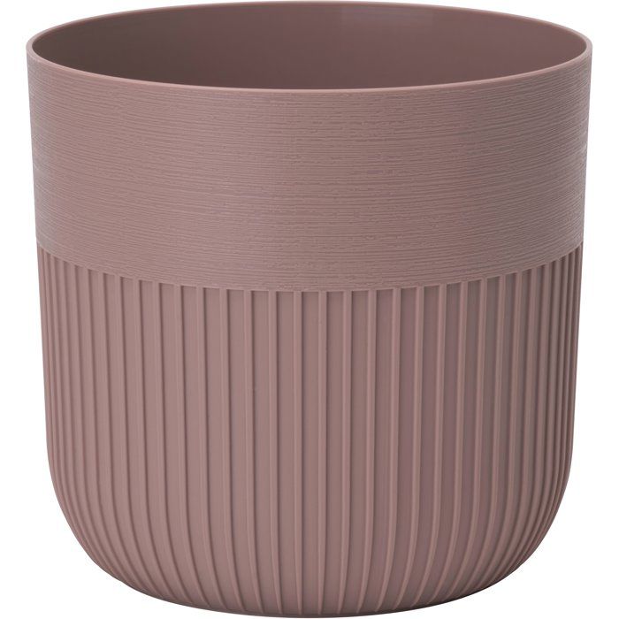 Runder Blumentopf - Garden Id - Luca Grande - Ø 30 - 17 L - H 30 Cm - Kakao