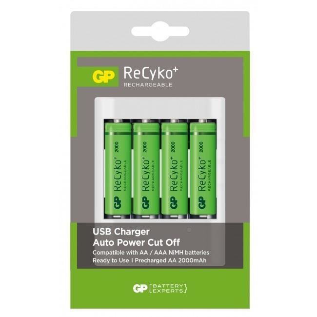 Gp Batterie - Gp U411usb210efr-2gbw4 Ladegerät