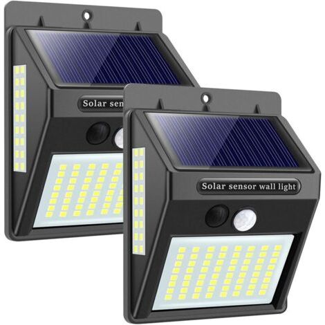 Solarbetriebene Außenleuchte Mit Bewegungsmelder, Hochwertige 100 Leds – 1000 Lm, Wasserdichte Solar-wandleuchte Mit Bewegungsmelder (1200 Mah)