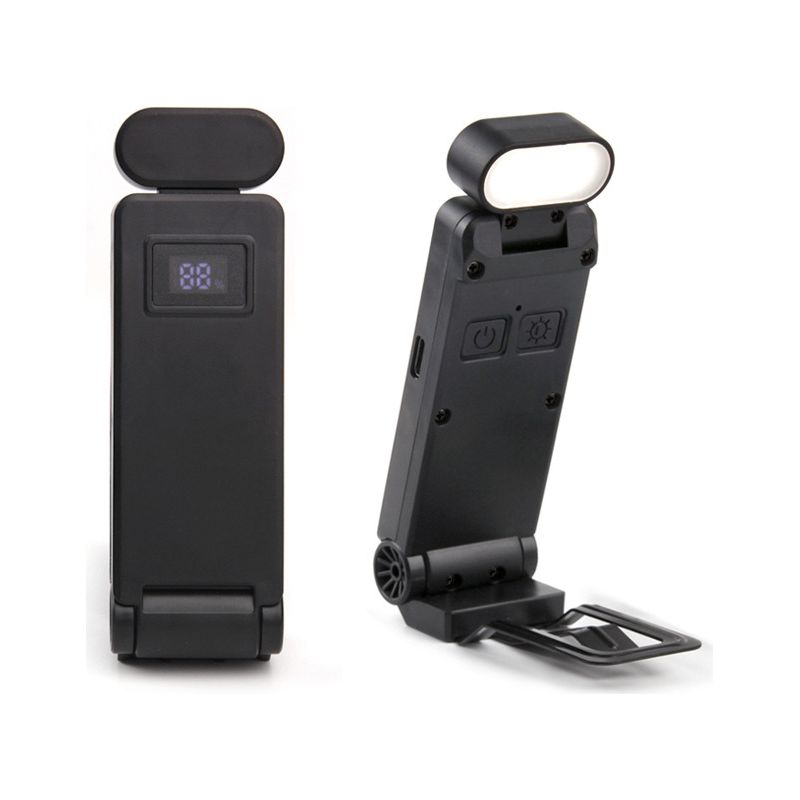 Wiederaufladbare Usb-klemm-leselampe, Lesezeichenlampe, Faltbare Klemm-leselampe, Led-leselampe, Schreibtischlampe, Augenschutzlampe, Geeignet Für Kinder Und Bücherliebhaber - Schwarz.