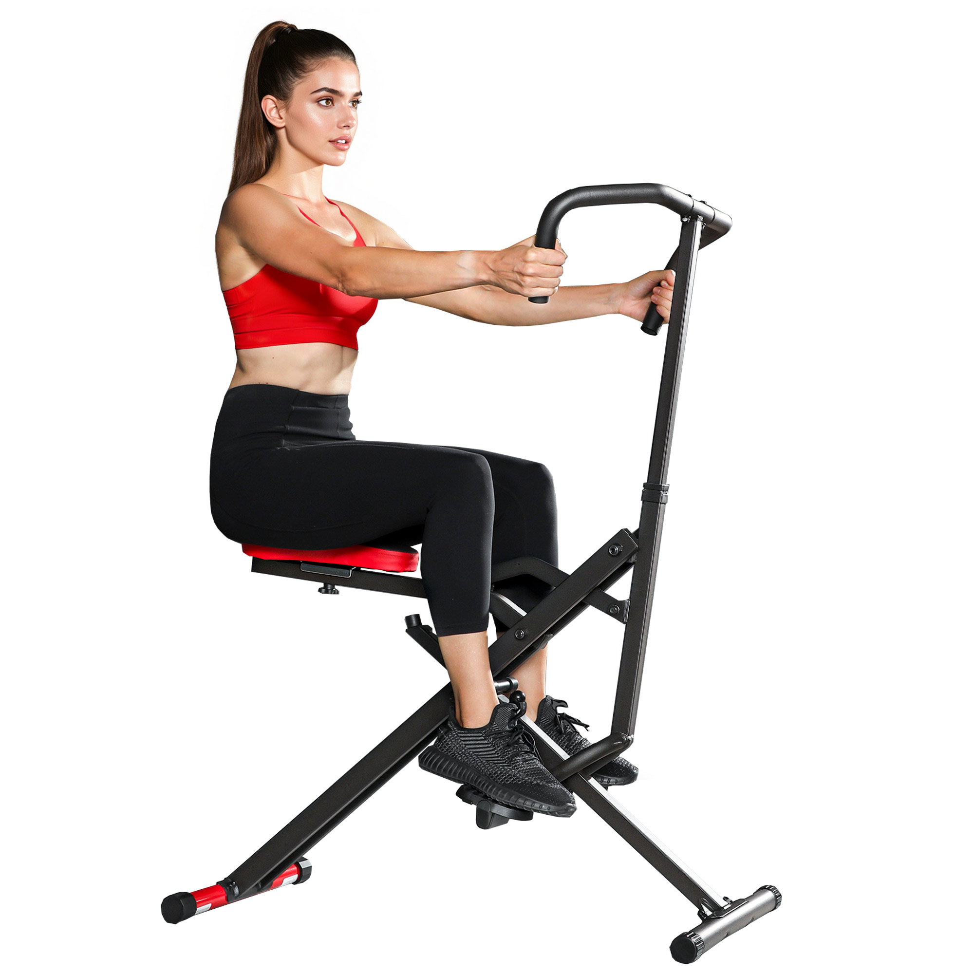 Attrezzo Pieghevole Per Allenamento Addominale, Braccia E Gambe, Rosso