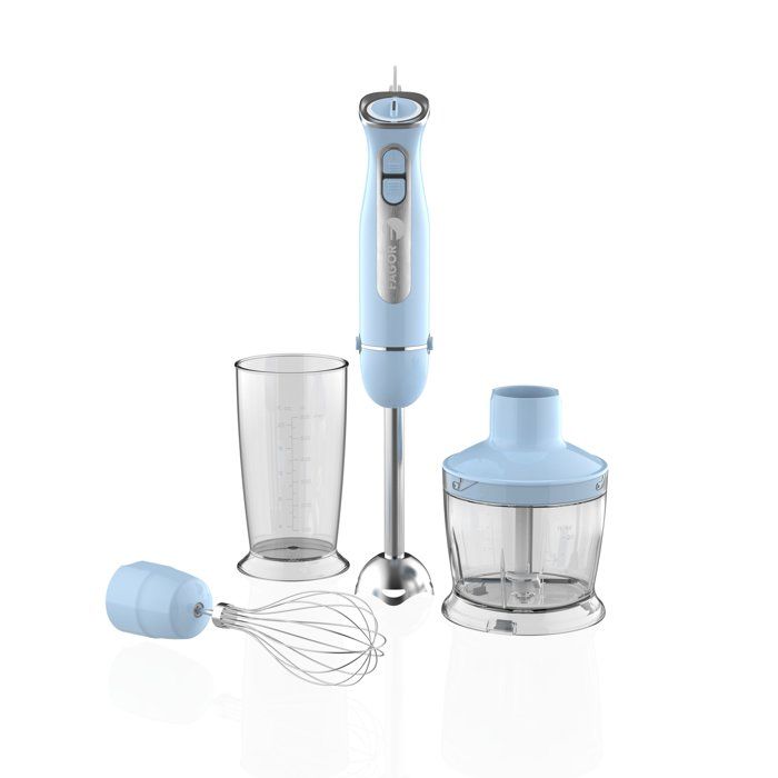 Stabmixer - Fagor - 1000 W - 12 Geschwindigkeiten + Turbo - Messbecher - Zerkleinerer - Schneebesen - Blau