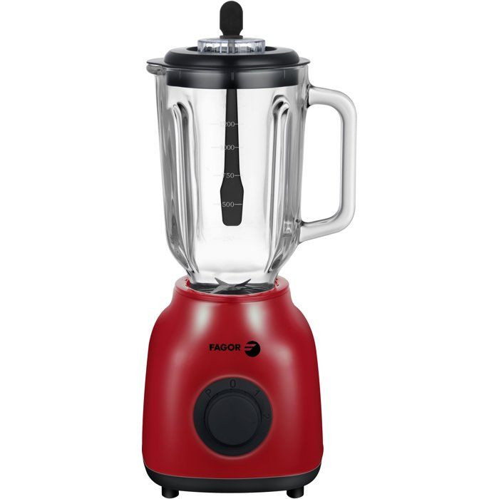 Blender 2-in-1 - Fagor - Fgb2153 - 400 W - Messbecher Aus Glas 1,5 L - Rot