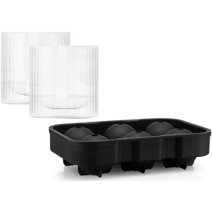 Bar-set - Bodum - Douro - Runde Eisplatte + Set Mit 2 Whiskygläsern - Doppelte Wand