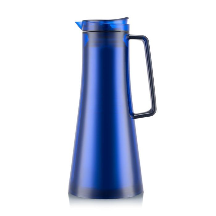 Isolierkanne - Bodum - Bistro - 1,1 L - Hält 25 Stunden Warm - Transparent Blau