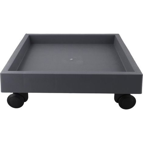 Robuster, Quadratischer Blumentopf-untersetzer Mit Rollen - Sockel Für Den Innen- Und Außenbereich (innendurchmesser 27 Cm)