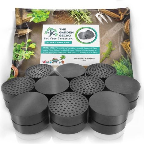 Unsichtbare Gecko-topffüße Für Blumentöpfe Und Gartenblumen. Robuste Gummifüße Mit Verbesserter Anti-rutsch-oberfläche, 20er-pack.