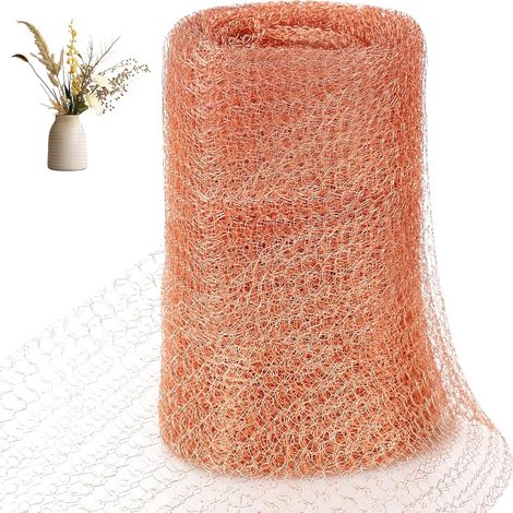 Reine Kupfergeweberolle, Verwendet Als Insektenschutzmittel, 127 Mm X 12 Meter, Wehrt Effektiv Schnecken, Mäuse, Fledermäuse, Vögel Und Insekten Ab.