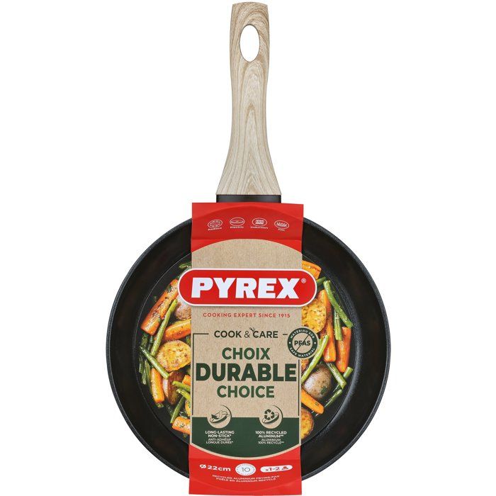 Pfanne - Pyrex - Cook & Care - 22 Cm - Antihaft - Induktion - Ohne Pfas