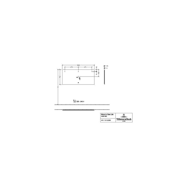 Villeroy & Boch More To See Lite - Spiegel Mit Led-beleuchtung, 160x75 Cm, Berührungssensor A4771600