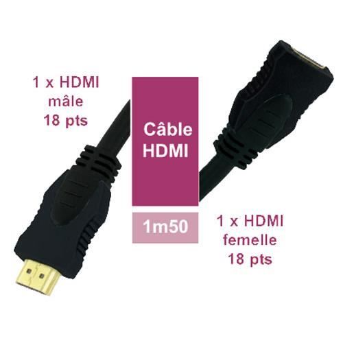 Hdmi-kabel - Linear Xvhd51c - 1,5 M - High Speed Mit Ethernet V1.4 - Goldene Stecker