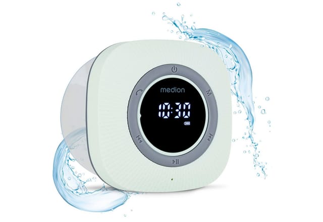 Duschradio - Medion - Fm - Bluetooth - Ipx6 - Befestigungssaugnapf - Grün