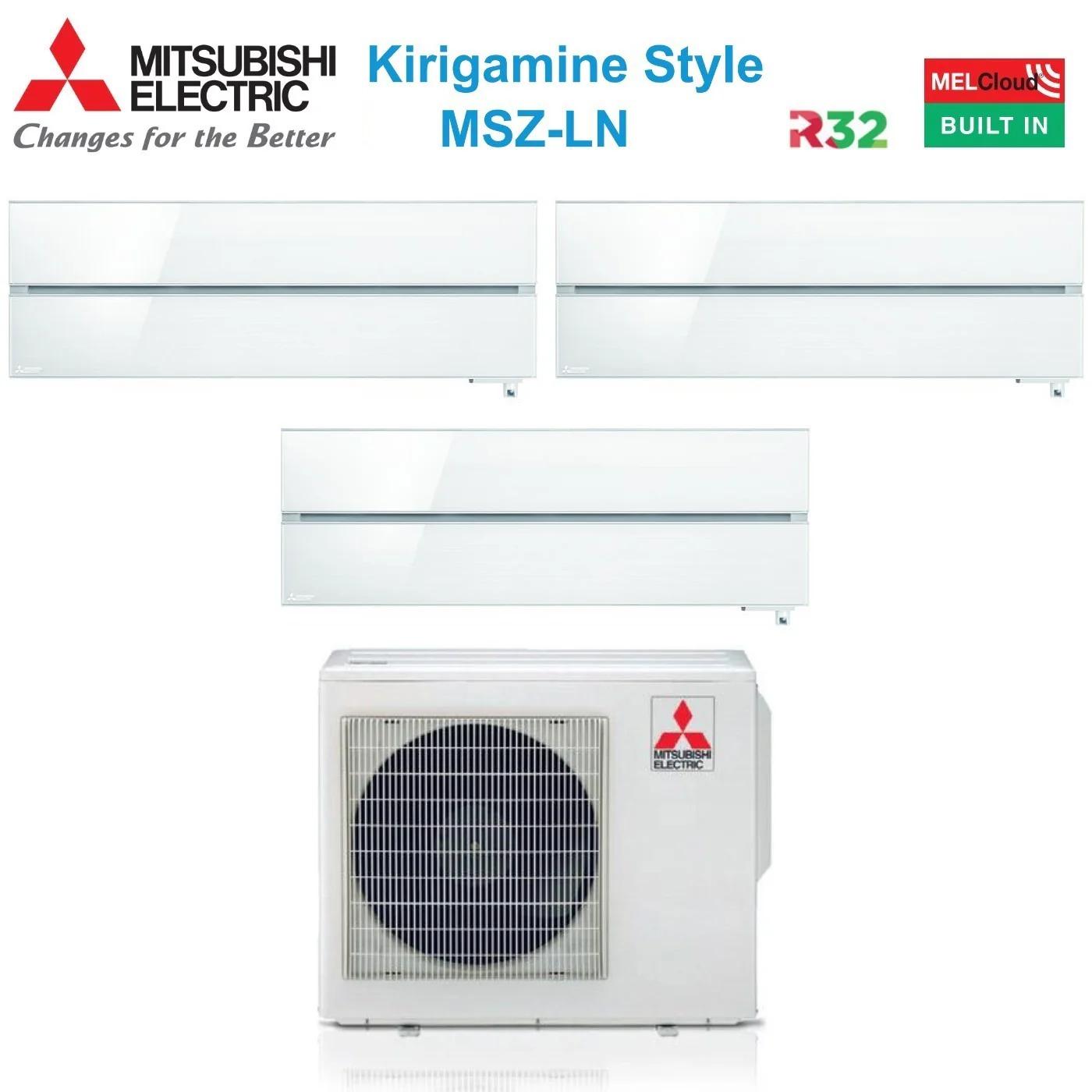 Klimagerät Mitsubishi Electric Multisplit Inverter Weiß Perl