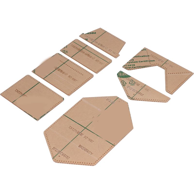 Set Mit 7 Acrylkarten-schablonen, Präzise Geschnittene Abstände, Klares Und Transparentes Layout, Diy-acrylvorlagen, Geeignet Für Die Geschenkherstellung.