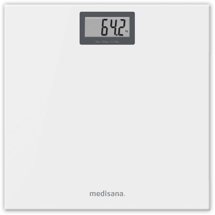 Personenwaage - Medisana - Ps 404 - Max. 180 Kg - Glas Weiß Glitzernd