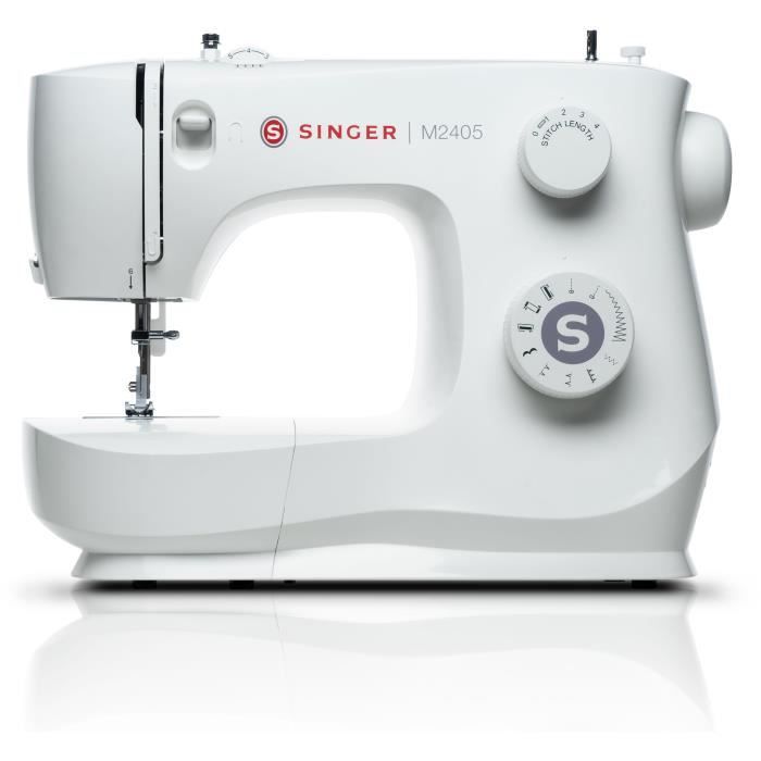 Nähmaschine - Singer - M2405 - Mit Rotem Transportbeutel - Weiß