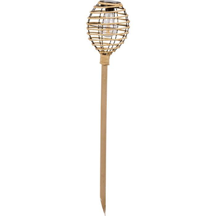Solarleuchte - Smart Solar - Lumina Faux Rattan - Natur - H70 Cm