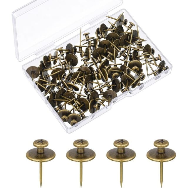 Doppelköpfige Fotoaufhänger, Kleine Nägel Zum Aufhängen Von Fotos, Hakenstifte, Fotodekorationen (bronze, 50 Stück)