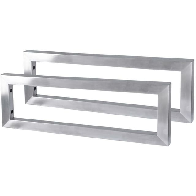 Befestigungswinkel Aus Gebürstetem Edelstahl Für Waschtischplatten, 55 X 15 X 3 Cm Große Waschtischwinkel, Winkel Für Regaleinheiten