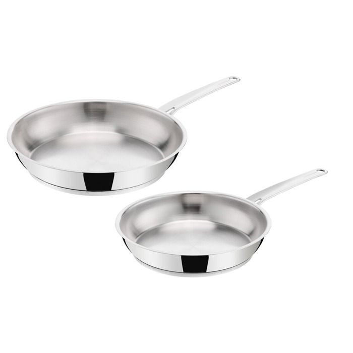 Lagostina Pfannen Set Aus 2 Pfannen La Prima 24/26 Cm Edelstahl