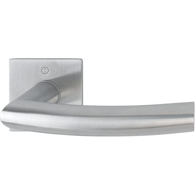 Rottner - Türdrückerpaar Trondheim E1430Z/848N Edelstahl F69 mit Drückerrosetten Vierkant 8 mm