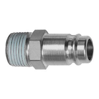 107457 Stecknippel Stahl gehärtet/vern. Stecker dn 10 Außengewinde r 1/ - Riegler