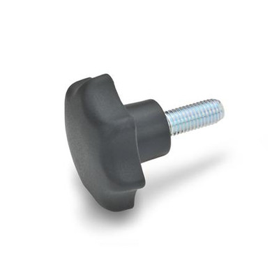 6336.4-ST-50-M10-40 Sterngriff GN 6336.4 Sterngriffschraube Kunststoff d1 50 mm