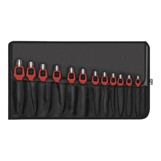 Henkellocheisensatz DIN 7200-A 8-teilig Rolltasche