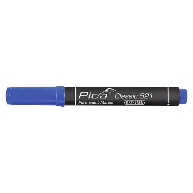 Permanent Marker 2-6mm mit Keilspitze Blau - Pica