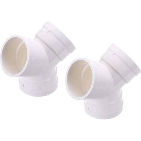 3-wege-rohrverteiler, 2 Stück 2" X 2" X 2" (fitting X Fitting X Fitting) Y-förmiger Pvc-adapter Für Abluftkanäle, Weiß
