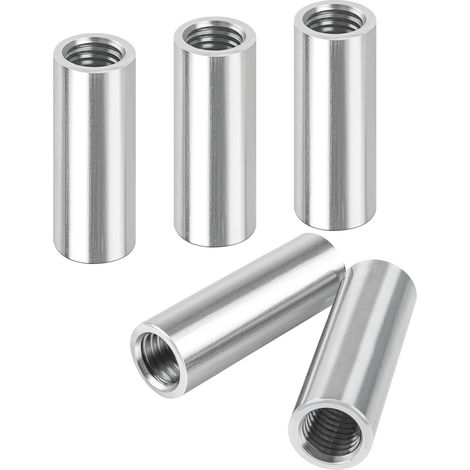 M8 X 30 Mm Rundgewindemuttern, 5er-packung, Rundmuttern Aus Edelstahl 304, Rundverbindungsmuttern, Lange Muttern, V2a Innengewinde-distanzmuttern, Kupplungsmuttern, Muttern