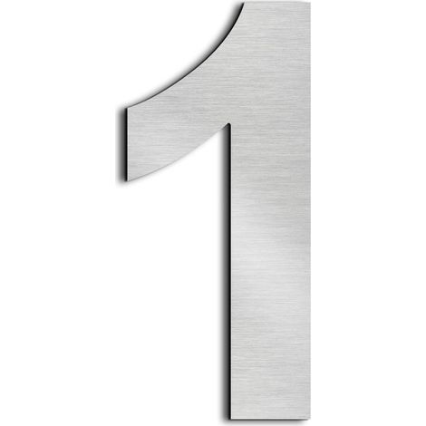 Hausnummer 75 Mm (3 Zoll), Adressnummer, Briefkastennummer, Massives Design Aus Edelstahl 304, Höhe 75 Mm (3 Zoll, Nummer 1)