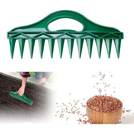 Sämaschine, 12-loch-sämaschine, Handpflanzmaschine, Bodenbelüfter, Pflanzgerät, Handwerkzeuge Für Den Anbau Von Gemüse Und Blumen