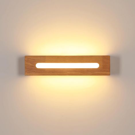 Led-wandleuchte Aus Holz, Nordisches Design, Innenwandleuchte, Warmes Licht 3000k 8w Led-wandleuchte Für Wohnzimmer, Schlafzimmer, Flur, Badezimmer [energieklasse E]