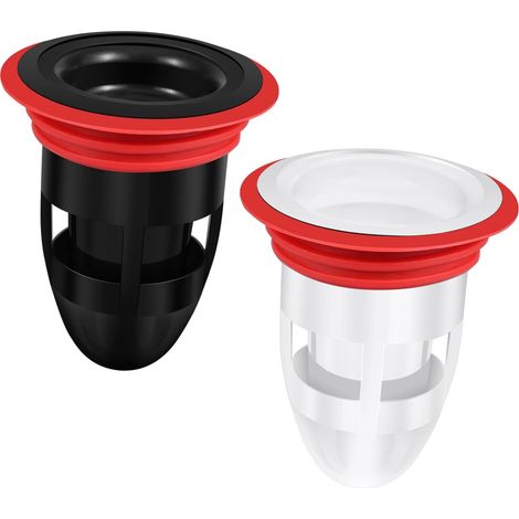 Set Mit 2 Geruchsverschlussstopfen Für Bodenabläufe – 50 Mm – Geruchsneutralisierendes Design – Schimmelresistent – Ideal Für Badezimmer Und Küchen