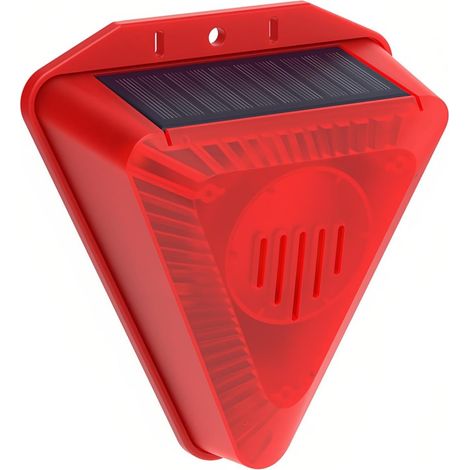 Solar-alarmmelder, Blinkender Roter Alarm, Tierabwehr, Stoppt Effektiv Bellende Hunde, Wasserdicht Und Hält Tiere Fern.