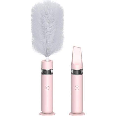 Spin Duster – Motorisierter Staubwedel Mit Teleskopierbarer, Rotierender Bürste. Leichtes Staubaufnahmegerät, Ergonomisches Reinigungszubehör Für Die Innenreinigung Und Schonende Pflege.