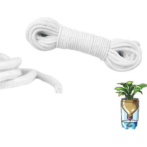 10 Meter Lange Universelle Kapillarsaugschnur Für Hydroponische Drainagesysteme Und Automatische Bewässerung, Weiß, 6 Mm