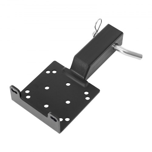 VEVOR Universal-Halterung für Anhängerkupplung, 1633 kg Tragkraft, Seilwinde Montageplatte für 50,8 mm Empfänger, 2 & 4 Bolzenlöcher, Stahl