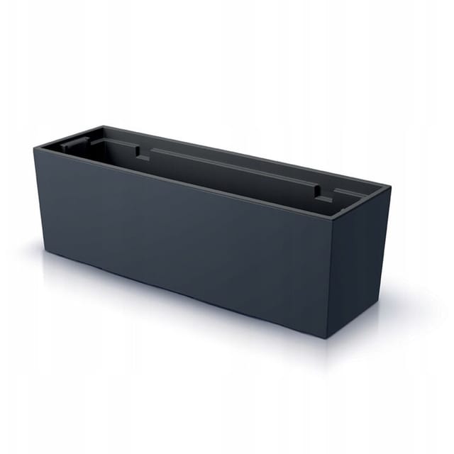 Prosperplast - Urbi DUC800 Länglicher Blumentopf mit Einsatz Anthrazit