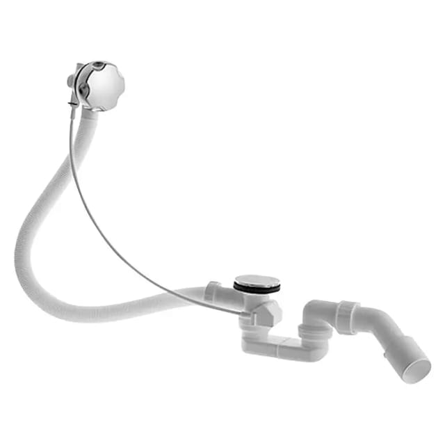 Duravit Zubehör - Ab- und Überlaufgarnitur mit Bowdenzuglänge 530 mm, verchromt 790225000001000