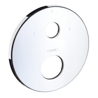 hansgrohe Rosette für Thermostat mit Ab-, Umstellventil Unterputz iBox universal, Chrom
