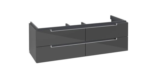 Villeroy & Boch Waschtischunterschrank SUBWAY 2.0 für Schrankwaschtische 1287 x 420 x 449 mm Glossy Grey A69100FP