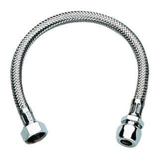 Druckschlauch 3/8 Zoll x ø 10 mm qv, Länge 300 mm, chrom - 45120000 - Grohe