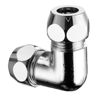 Schell - Winkel Doppel Verschraubung 064450699 3/8 x 3/8, 8 mm, verchromt