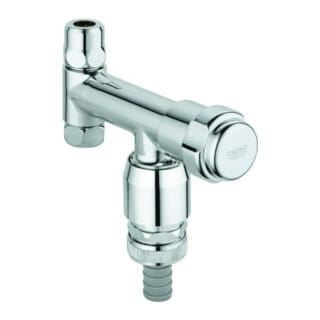 GROHE WAS-Ventil Eckfix Design-Griff 3/8'' mit Rückflussverhinder und Rohrbelüfter chrom 41033000