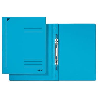 Leitz - Spiralhefter din A4 430g/m² mit Beschriftungsfeld Pendareckarton recycelt blau