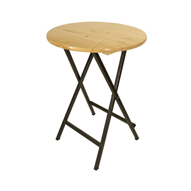 Stehtisch ZÜRICH 78cm klappbar, Metall + Holz lackiert