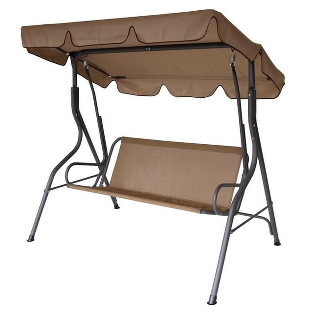 Hollywoodschaukel florida 3-sitzer, grau/creme